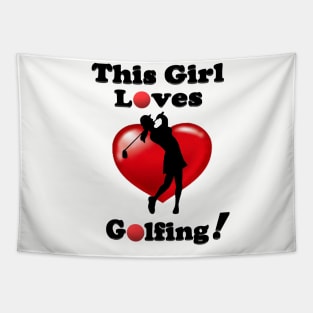 This Girl Loves Golf II Tapestry