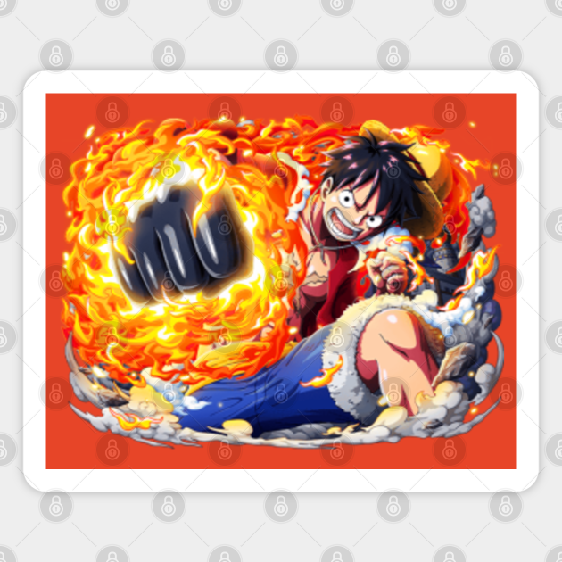 Red Hawk Luffy Monkey D Luffy Magnet Teepublic