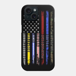 First Responders Hero Flag Nurse EMS Police Fire Phone Case