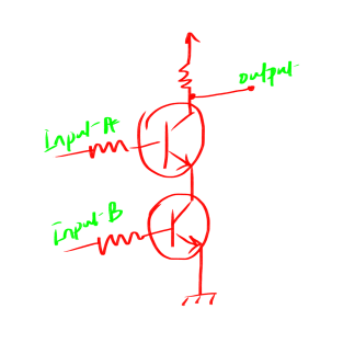 Transistor NAND gate electronic circuit T-Shirt