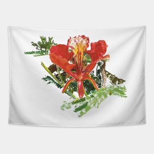 ʻŌhai flower, native Hawaiian flowering shrub Tapestry