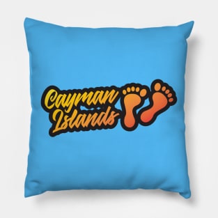 Cayman Islands Sunset Bare Feet Pillow