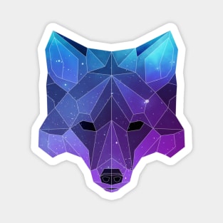 Galaxy Fox Geometric Animal Magnet