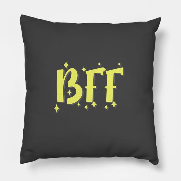 friends bff best friend Pillow by KDaisy.design