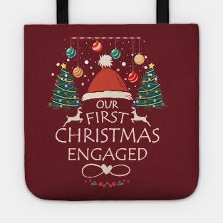 Our First Christmas Engaged Tote