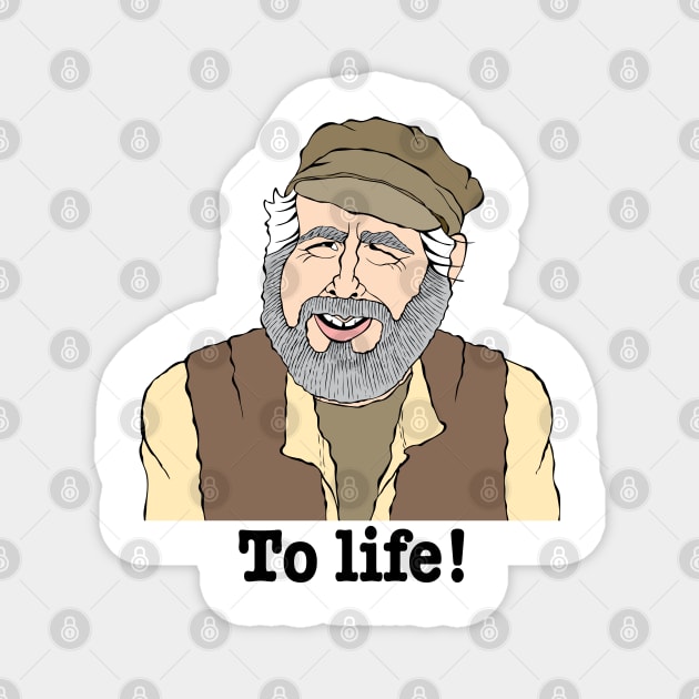 FIDDLER ON THE ROOF FAN ART Magnet by cartoonistguy