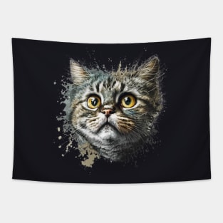 Cat Illustration, Cute Cat, Love Cats Tapestry