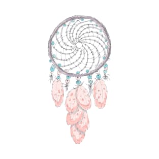 Dreamcatcher boho style. Hand drawing. T-Shirt