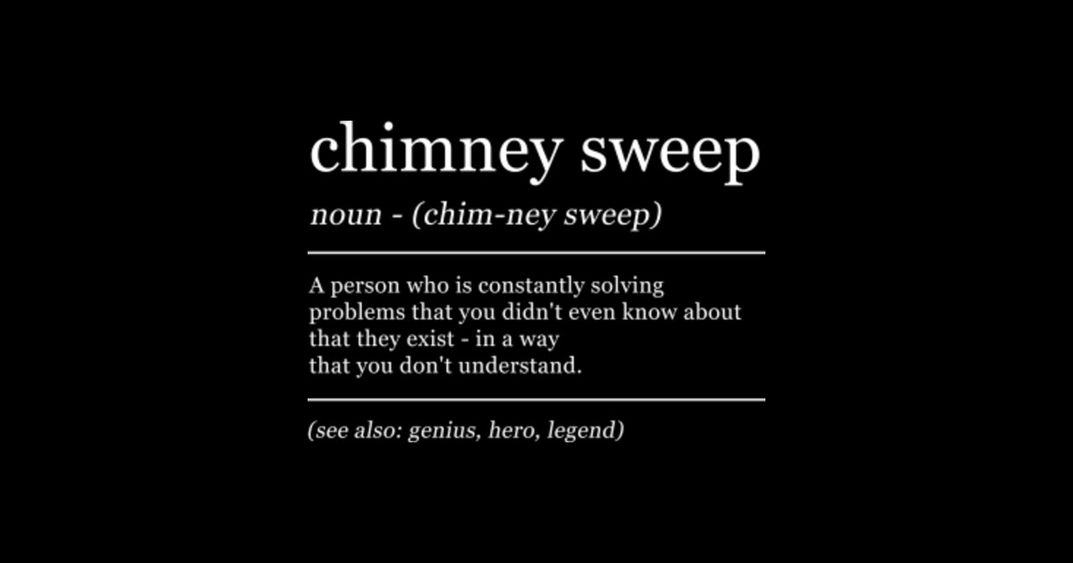 Dictionary Chimney Sweep Chimneyer Definition - Chimney Sweep - Sticker