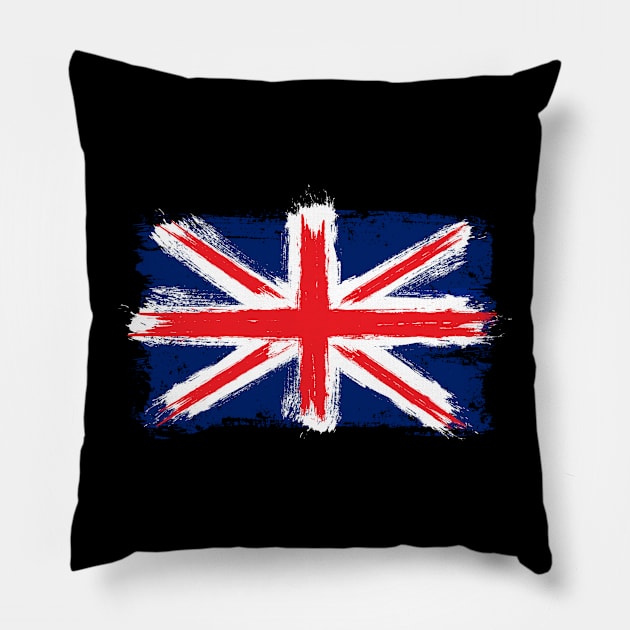 UK Flag for Proud Anglo-German Pillow by c1337s