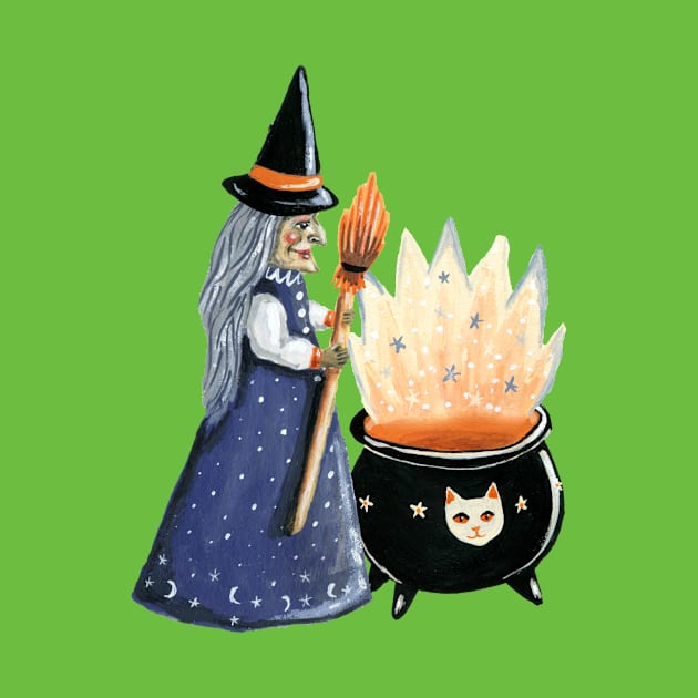 Witch with a cauldron by KayleighRadcliffe