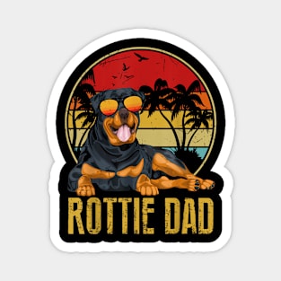 Pitbull Dad Like A Regular Dad But Cooler Vintage Magnet