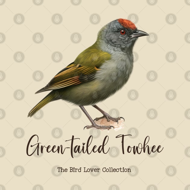 Green-tailed Towhee - The Bird Lover Collection by goodoldvintage