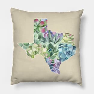 Succulent Texas Pillow