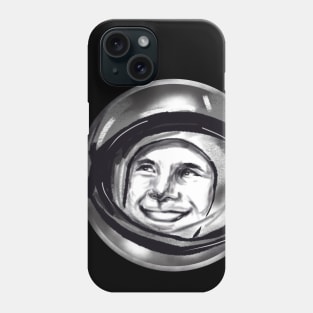 Gagarin merch.  cosmonaut. USSR space Phone Case