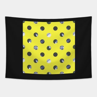 Dots on yellow Tapestry