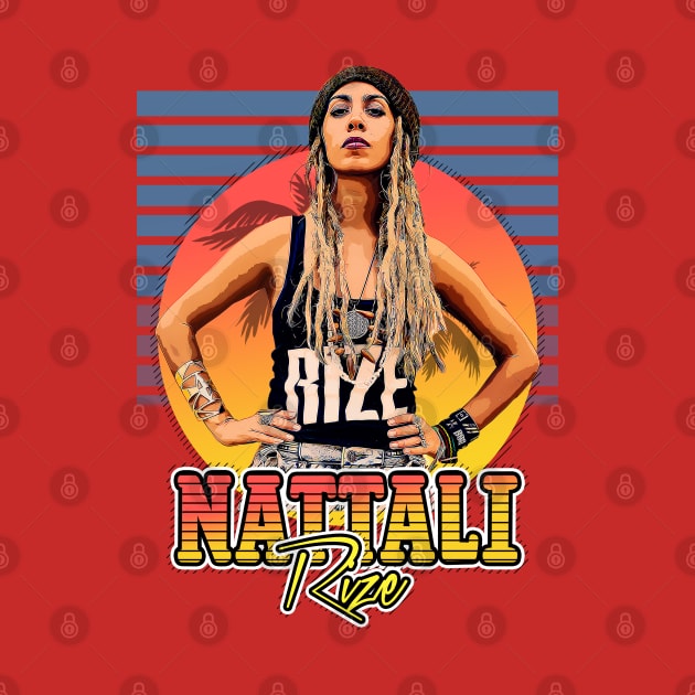 retro nattali rize reggae music // vintage style flyer by Now and Forever