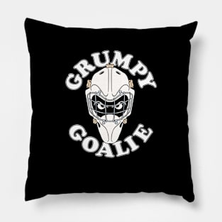 Funny GRUMPY GOALIE Hockey Pillow