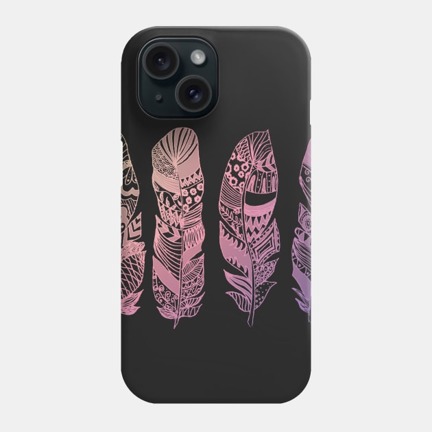 Never too many Feathers Phone Case by lannie