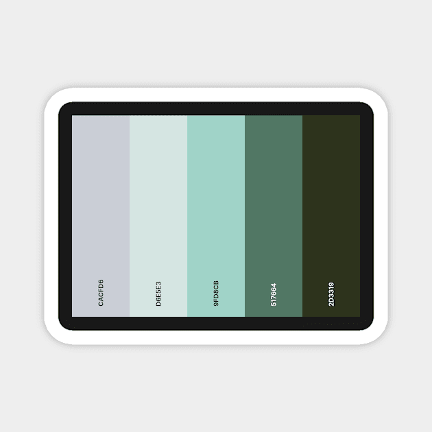 Ocean palette Magnet by Pacesyte