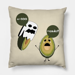 Scary Ghost: a-BOO-cado! Edition Pillow