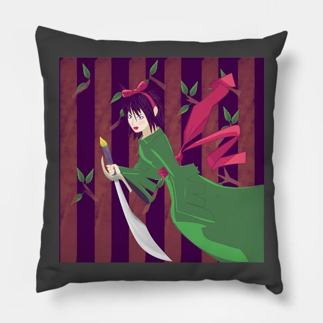 FOREST SPIRIT Pillow by droidmonkey