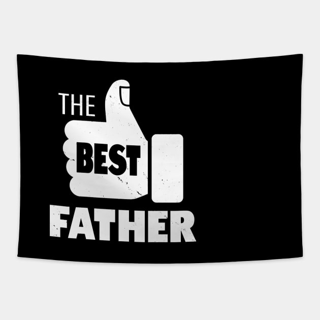 The Best Father Retro Vintage Best Dad Gift For Dads For Him Tapestry by BoggsNicolas
