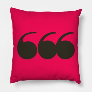 quotation marks Pillow