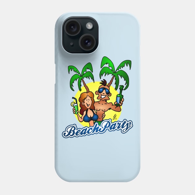 Beach party Phone Case by Cardvibes