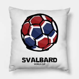 Svalbard Football Country Flag Pillow
