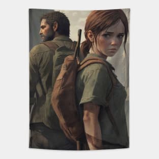 The Last of Us fan art - Joel and Ellie Tapestry