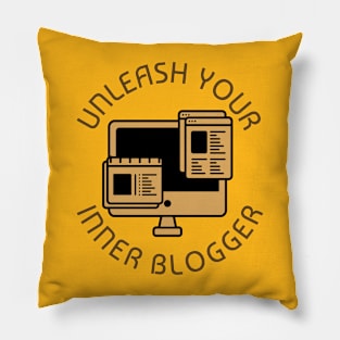 Unleash and free the bloggers Pillow