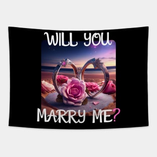 Marriage Proposal For Wedding Or Engagement - Romantic Gift Idea Tapestry