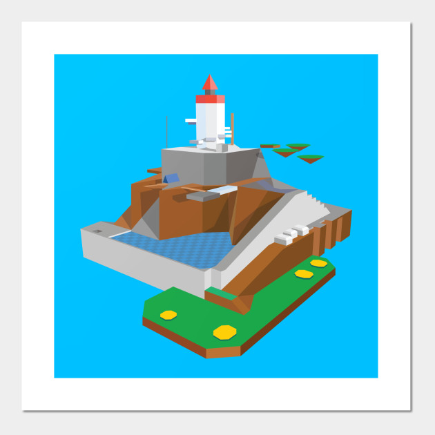 Whomp Fortress Mario Posters And Art Prints Teepublic