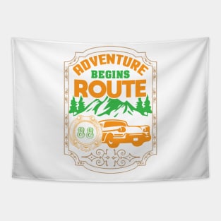 Adventure begins route Tapestry