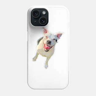 Pit bull puppy doodle Phone Case