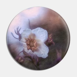 White flower in the night Pin