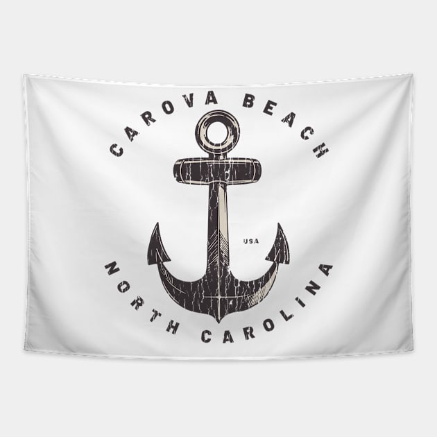 Carova, NC Summertime Vacationing Big Anchor Tapestry by Contentarama