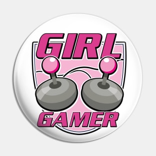 Girl Gamer logo Pin