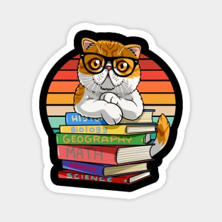 Exotic Shorthair Cat Back To School Teacher's Pet Magnet