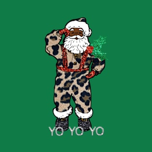 yo black santa claus christmas T-Shirt