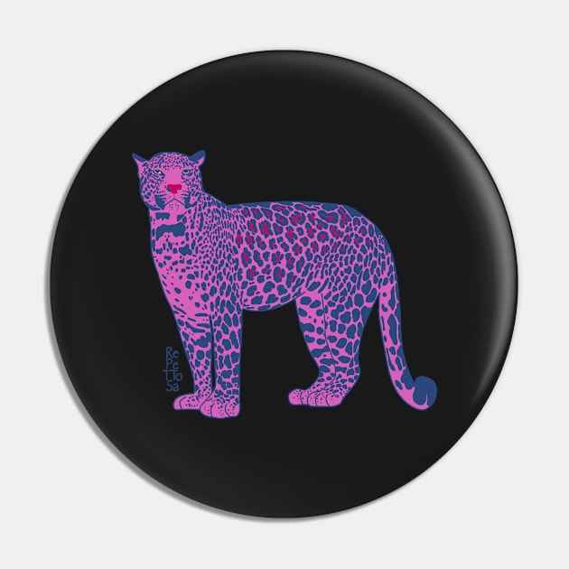 Leopard - Hot Pink Pin by repettosa