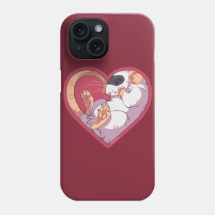 Heart Rat: Masked Black Phone Case