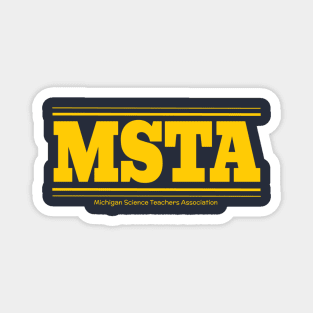 MSTA Old School Ann Arbor Maize Magnet