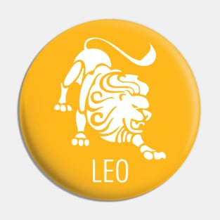 Astrological Zodiac Tee Shirts - Leo the Lion Pin