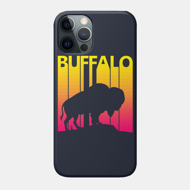 Vintage Retro 1980s Buffalo - Buffalo - Phone Case