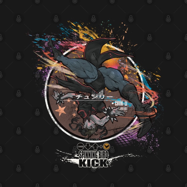 CHUN-LI: SPINNING BIRD KICK - BLACK by JF Penworks