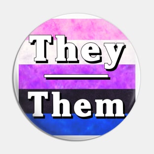 They-Them Pronouns: Genderfluid Pin