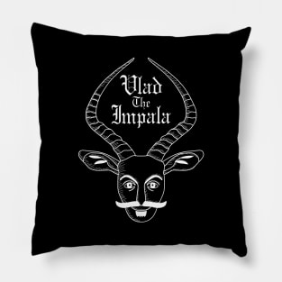 Vlad The Impala (White Outline) Pillow