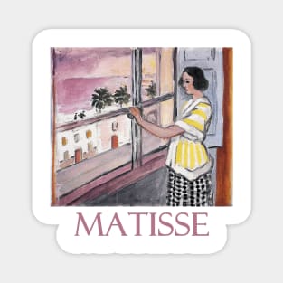 Young Woman at the Window, Sunset (1921) by Henri Matisse Magnet